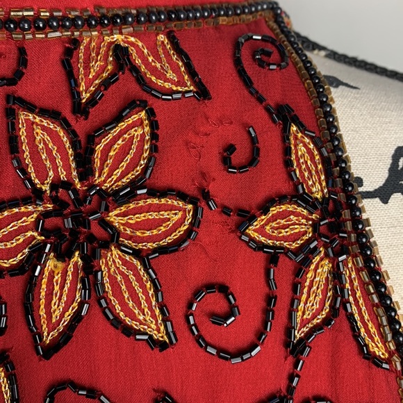 Papell Boutique Evening Floral Beaded Tank - Picture 7 of 7